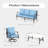 Asfand 5-Person Metal Patio Conversation Set with Swivel Lounge Chairs-101303673-101628570
