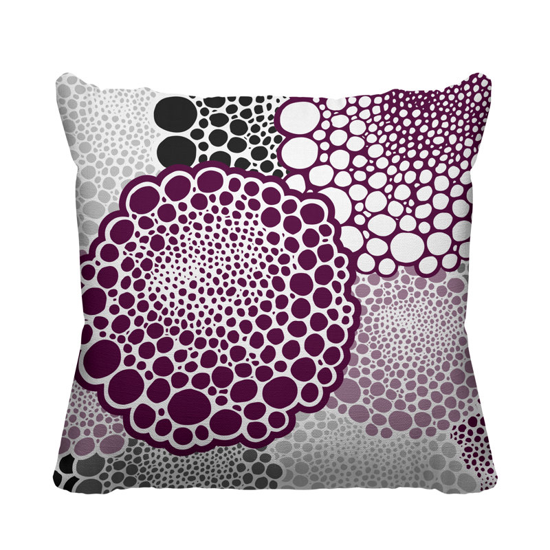 Coussin Bryony, L 17 po x H 17 po, Mauve