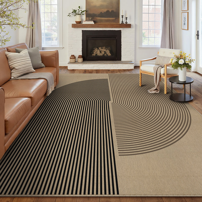 Tapis en lin Linea, Rectangle 8' x 10'