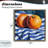 Oranges On Striped Cloth Floating Frame, design by Kate Jarvik Birch-1414972877-1414972878