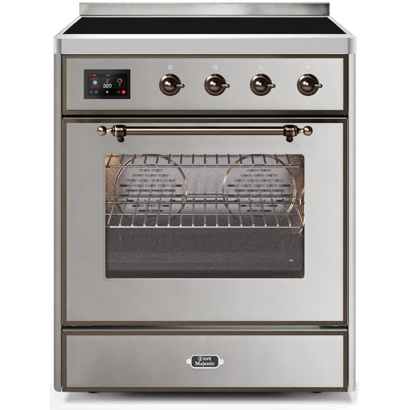 Cuisinière à induction 40 pouces avec 6 éléments à induction ILVE Majestic II Series (porte en verre)
