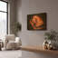Art mural en métal doré, "Ble saing" par Martin Podt, 16 po x 12 po-309731117
