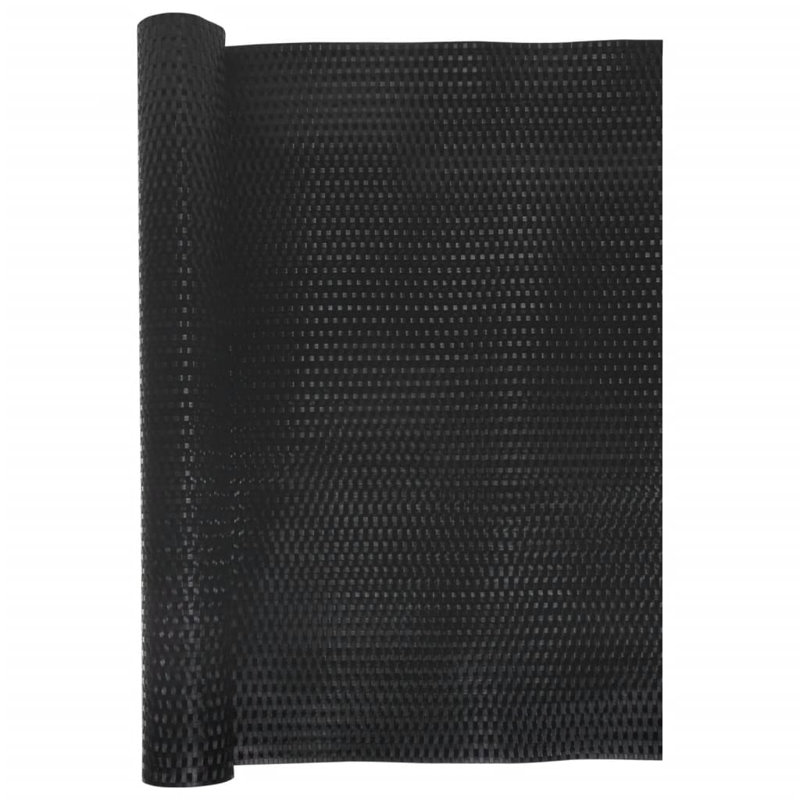 Charrie Polyethylene Balcony Privacy Screen, 400cm W x 80cm D, Black