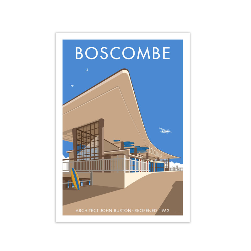 Boscombe Pier by Stephen Millership - Print, No Frame, 84.1 cm H x 59.4 cm W x 1 cm D