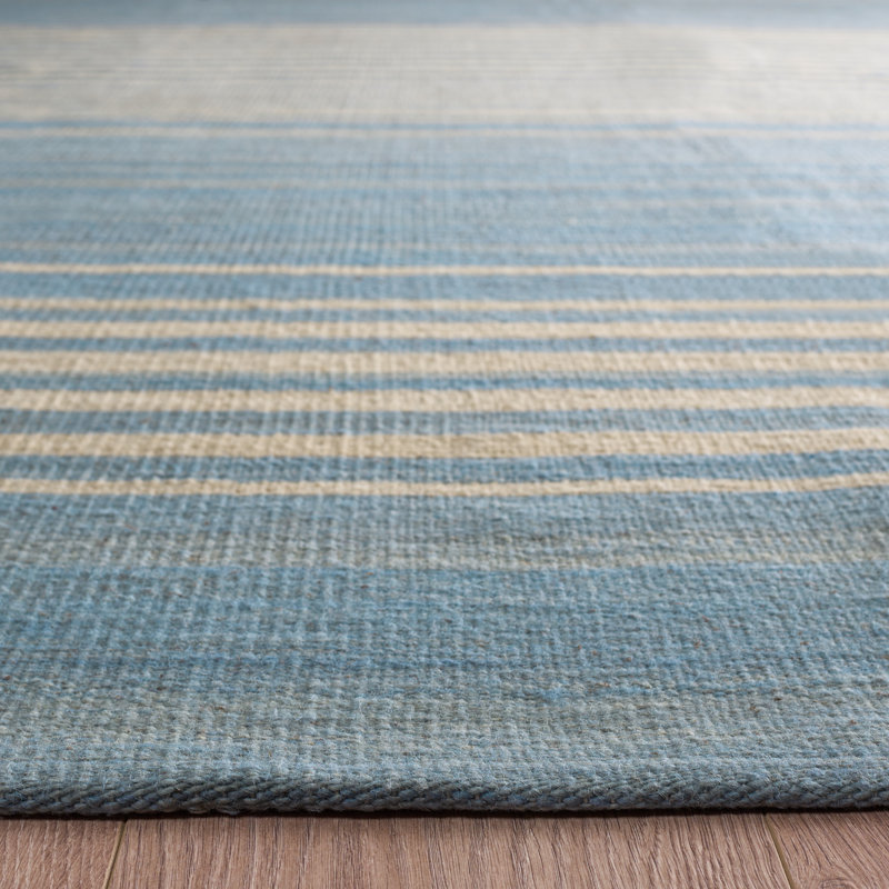 Ralph Lauren Bluff Point Stripe Wool Striped Rug, Rectangle 2' x 3'