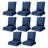 Adwin 3-Piece Modular Blue Outdoor Cushion Set, Water & UV Resistant (Cushions Only)-1167385068-1167385069