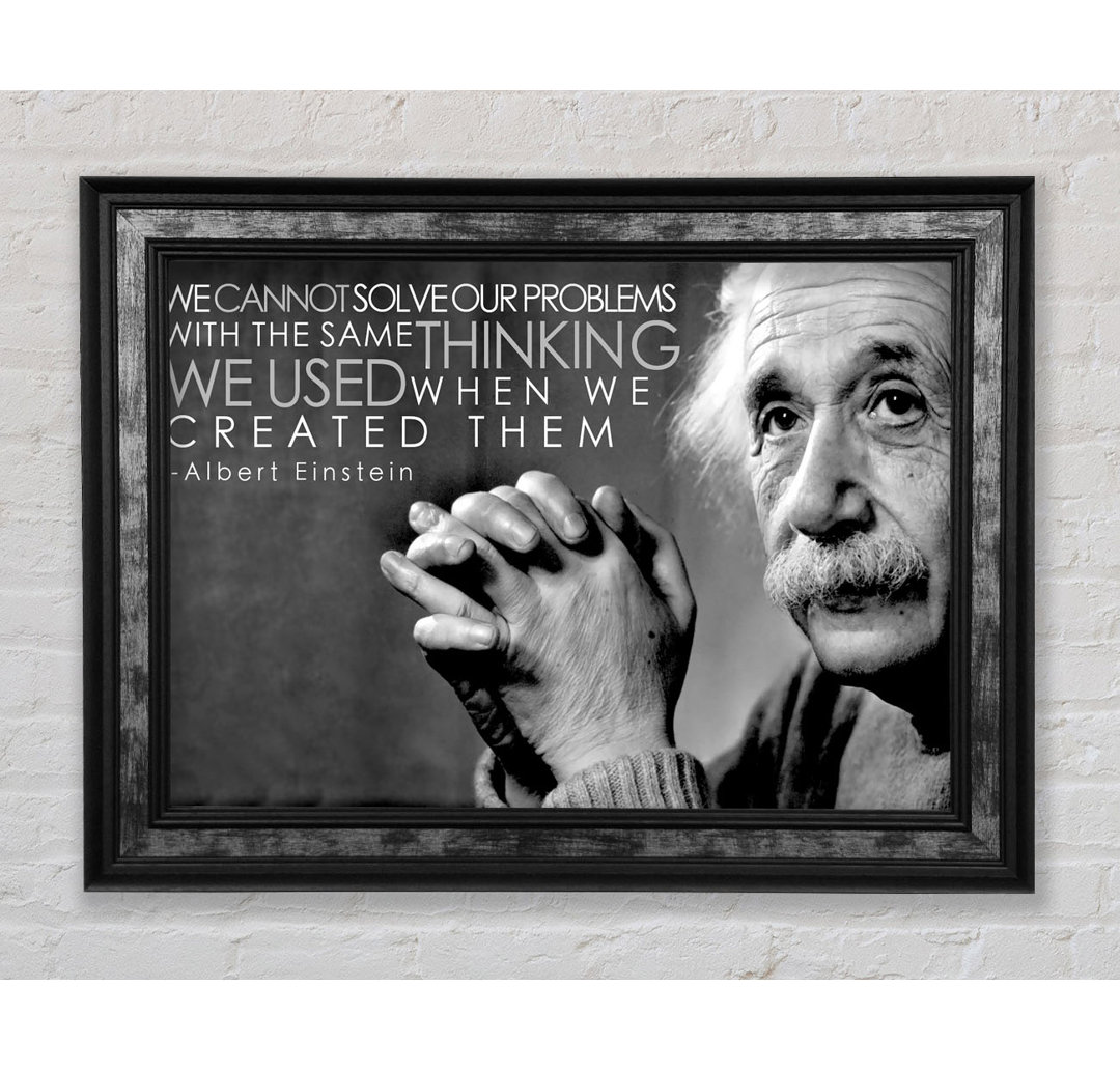 Motivationszitat Einstein Thinking - Drucken