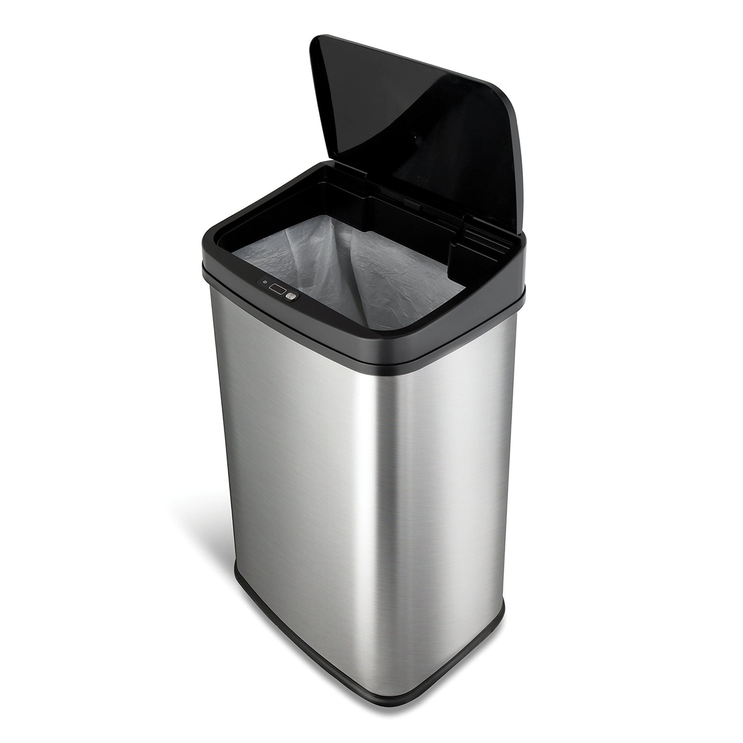 Holaki 13 Gallons Steel Open Trash Can