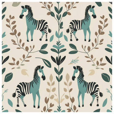 Housses de couette à motif zébré et feuillage