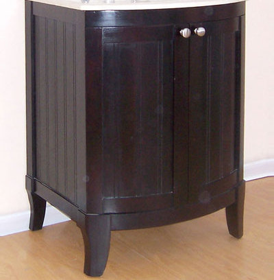 Base de meuble-lavabo simple Malibu seulement, Acajou foncé, 42 po