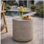 Table d'appoint d'extérieur en béton léger, table de bout MGO, gris clair
