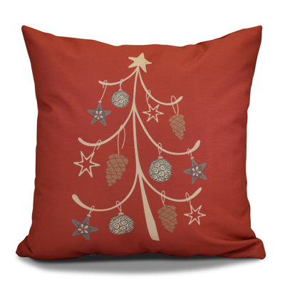 Housse et insert de coussin décoratif d'extérieur Coastal Christmas