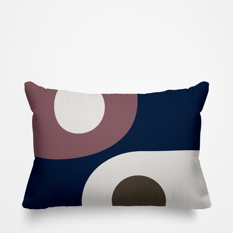 Pitto Outdoor Reversible Throw Pillow, Mauve