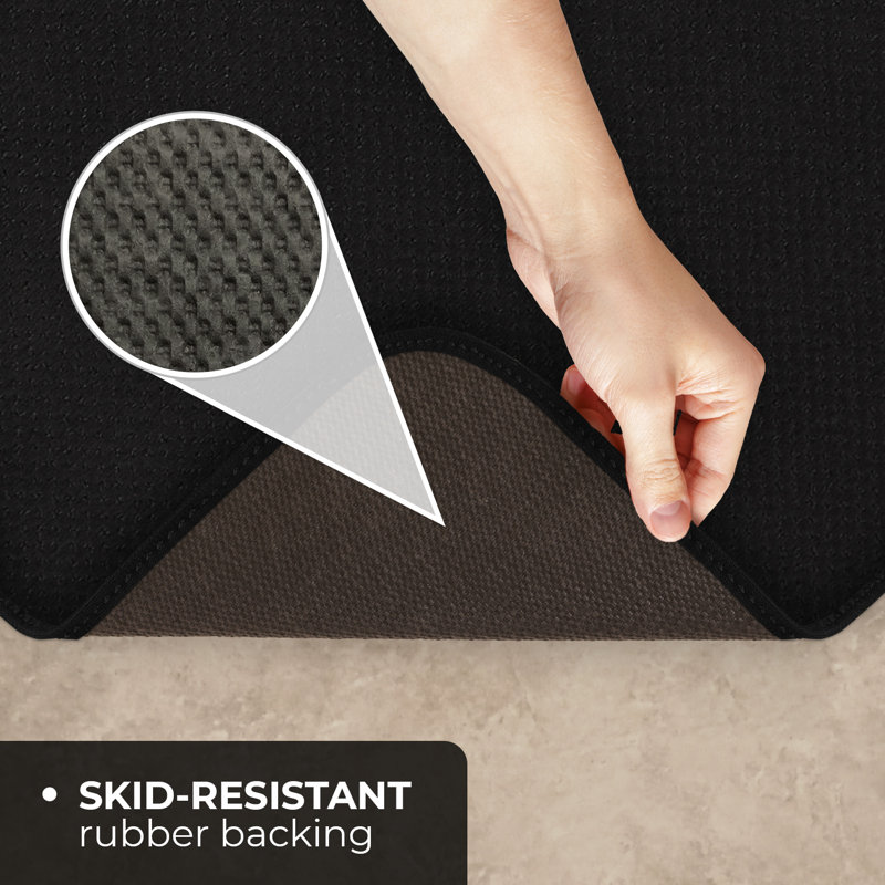 Skid-Resistant Carpet Runner - Black, Runner 2'3" x 10'