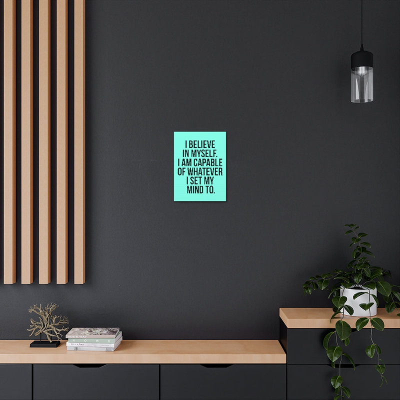 Décoration murale inspirante «Believe In Myelf Motivation»