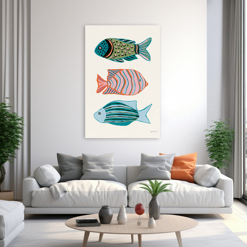 Beachy and Nautical Tropical Fish I, H 60 po x l 40 po