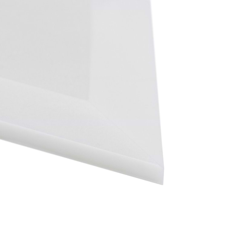 Basque 6x12 Beveled Polished Marble Tile, White