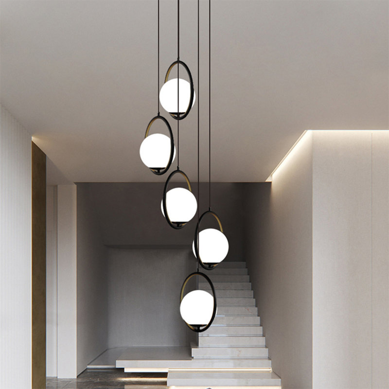Luminaire suspendu grappe 5 lumières Jurrina