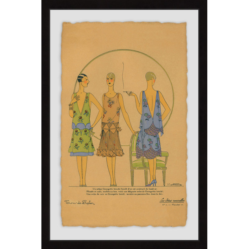Gossip Gals - Single Picture Frame Painting, 91 cm H x 61 cm W x 4cm D