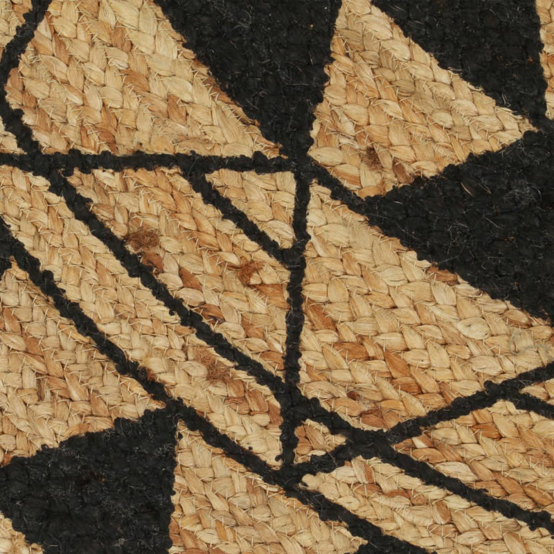 Round Peddler Solid Colour Area Rug, Round 120cm