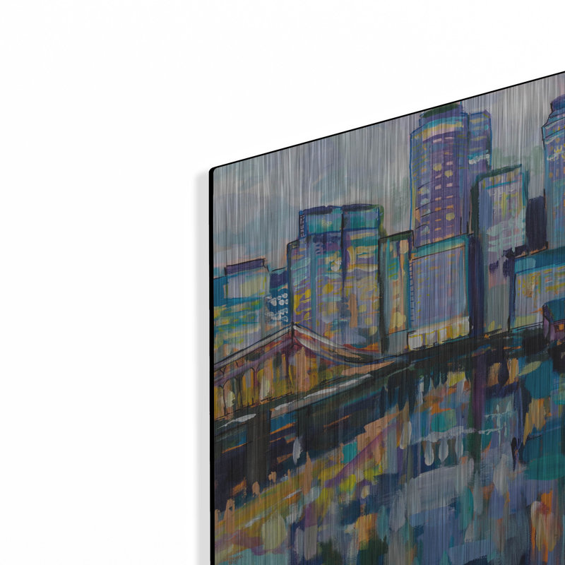«Boston Harbor» par Jeanette Vertentes, H 12 po x l 16 po