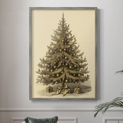 «Christmas Holiday Art CDL XXXII», reproduction d'art encadrée - bois massif
