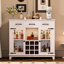 Armoire-bar buffet de style campagnard 42 po Dafayon