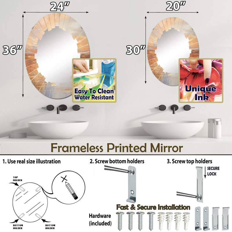 Miroir Cherryville, 36 po x 24 po