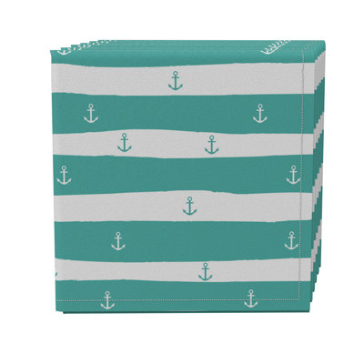 Cotton Twill Striped Square Napkin