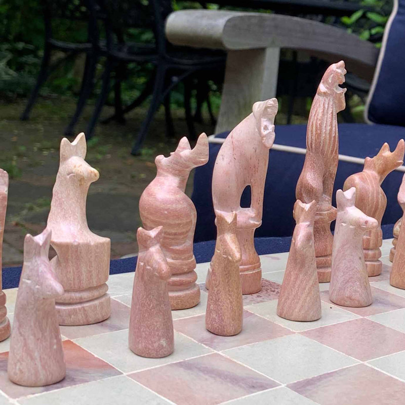 Global Crafts Natural Stone Chess