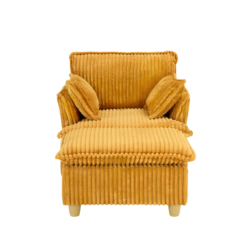 Velours côtelé jaune pour balcon, chambre à coucher, bureau et coussins décoratifs
