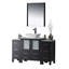 Ensemble de meuble-lavabo de salle de bain simple avec miroir 54 po Mance-24551122