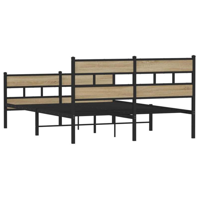 Criselda Bed, Double (4'6), Sonoma Oak