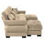 Canapé modulaire à assise profonde en U avec 2 repose-pieds mobiles-677340621