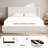 Noir King Upholstered Wingback Bed