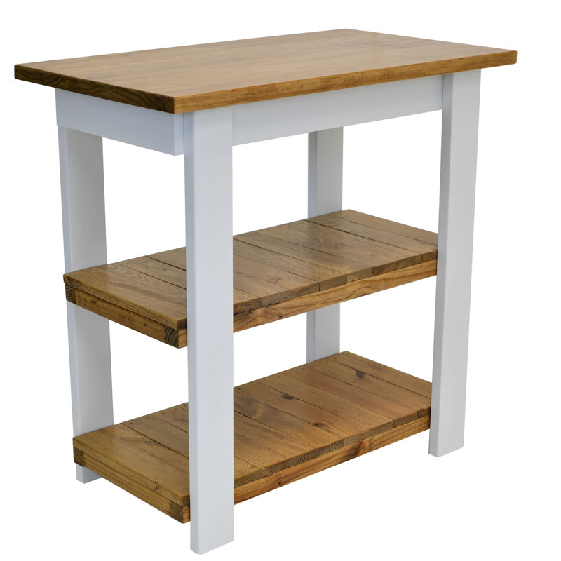 Mccardle Solid Wood Kitchen Island, Special Walnut
