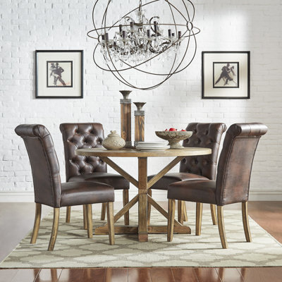 Deane 4 - Person Pedestal Dining Set