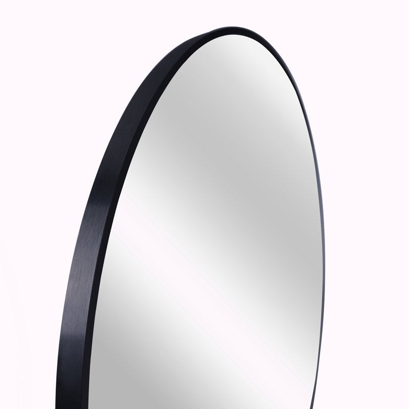 Miroir de salle de bain 36 po, Noir, 36 po x 36 po