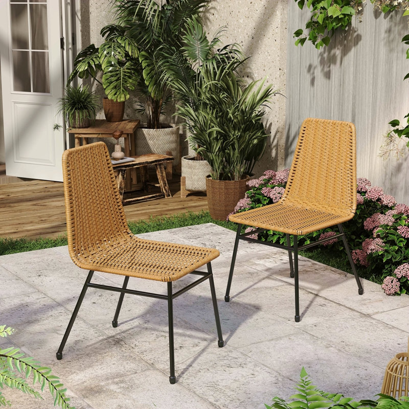 Chaise de salle à manger (ensemble de 2), Jaune