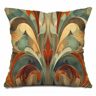 Floral Throw Pillow, Pattern Cotton Twill Pillows