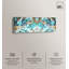 Décoration murale abstraite sur toile Blazing Blue Gold par Art Remedy-115023567-115023564