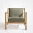 Upholstered Wood Frame Accent Chair-119236250