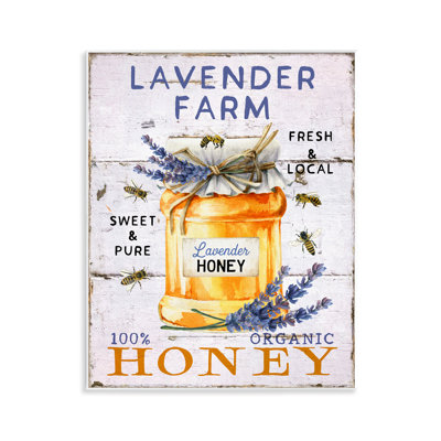 Lavender Honey Farmhouse Wall Plaque Art by Creatif Belle