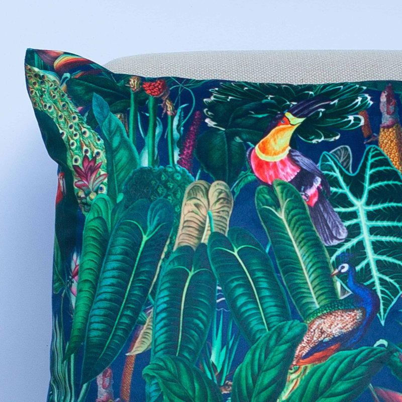 Blue Cushion, 58x58cm, Feather filled