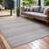 Tapis intérieur / extérieur gris Waikiki