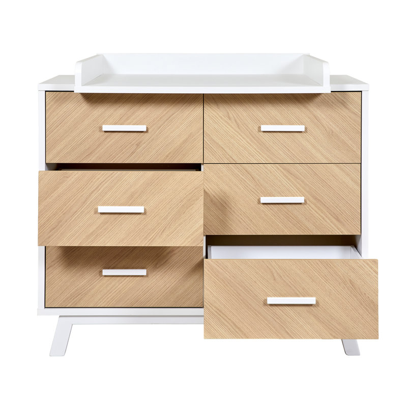 Fishbone Changing Table, White