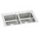 Lustertone 43" L x 22" W Double Basin Drop-in Kitchen Sink