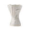 Vase décoratif en céramique blanche, joli petit vase à fleurs blanches pour la décoration intérieure, vases décoratifs en céramique de style bohème d'inspiration nordique moderne