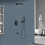 Système de douche carré mural de 10 pouces avec valve brute Topcraft-114861670