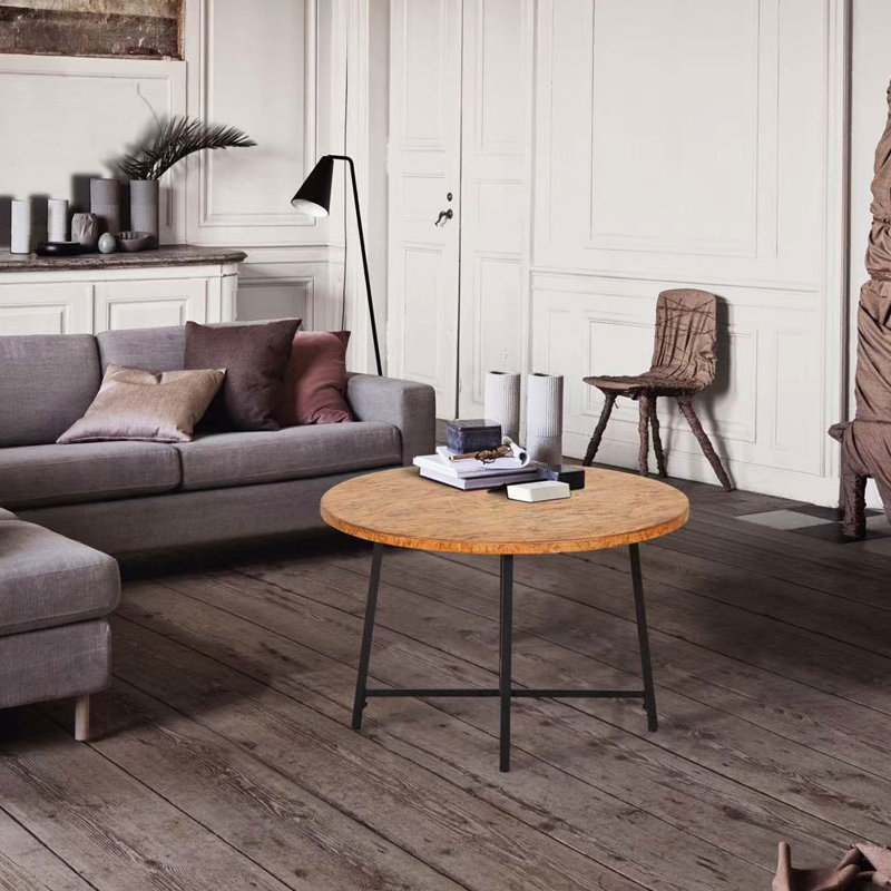 Table basse Rivy, Panneau à copeaux orientés en bois